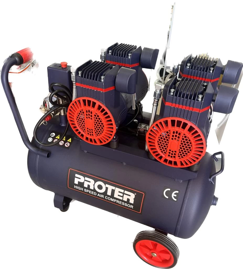 Proter 50 Lt Hizli Yagsiz 4 Hp 8 Bar Monofaze Kompresör