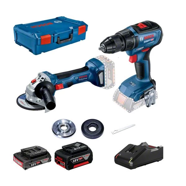 Bosch Gws 180 Li + Gsr 18V-50 (1*5.0 Ah + 1*2.0 Ah) Xl-Boxx Set