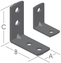 Köşebent Yuvarlak Başli 30*25*25