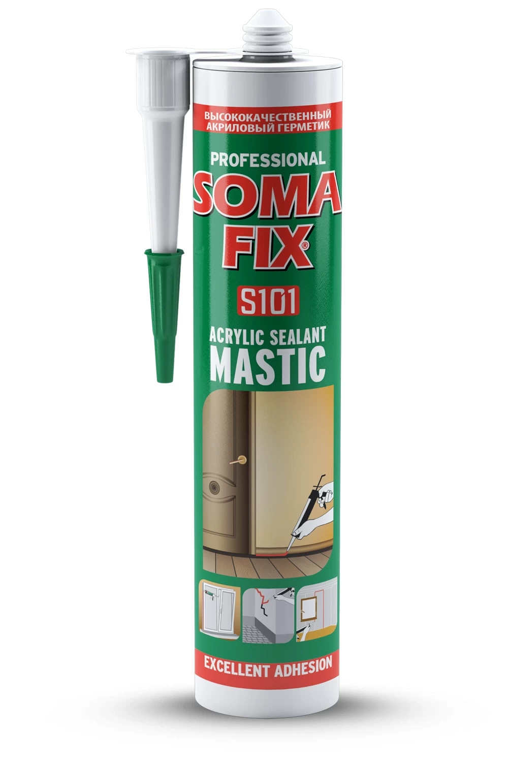 Somafix Se450 Silikonize Mastik Akrilik Beyaz 450 Ml (24)