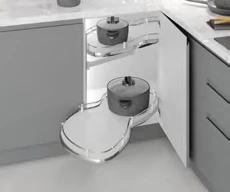 Starax S-3013-C Döner Tablali Körköşe Mekanizmasi Sol 850*475*600 Krom 45 Cm