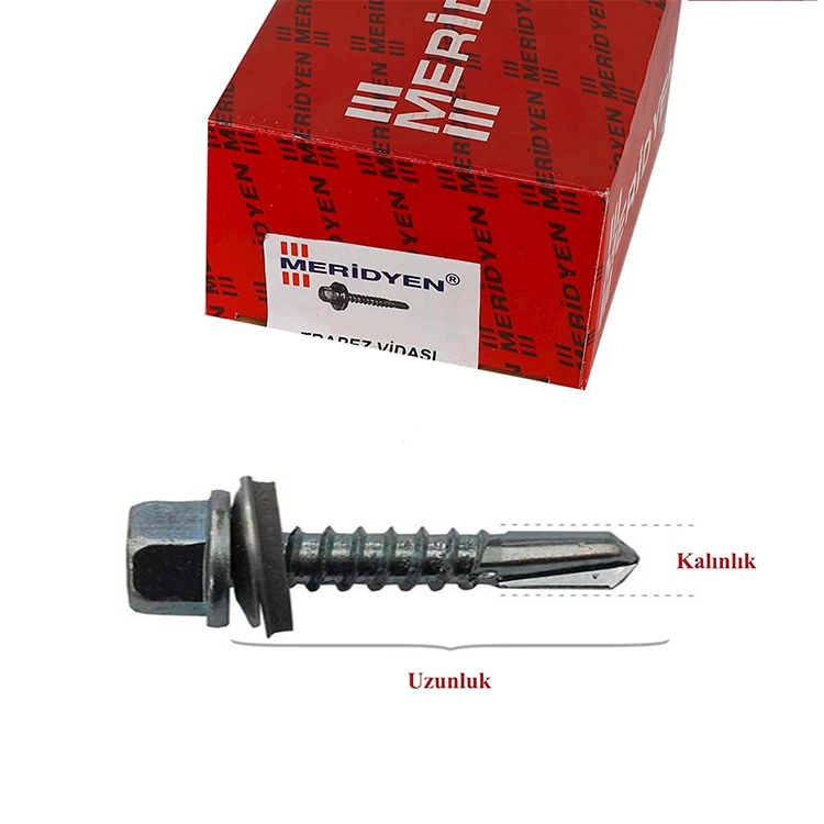 Meridyen 5,5*38 Trapez Çati Vidasi (200 Adet) Paket