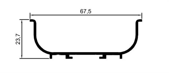 Md-1050 U Entegre Mat Siyah Boy Kulp 3 Mt