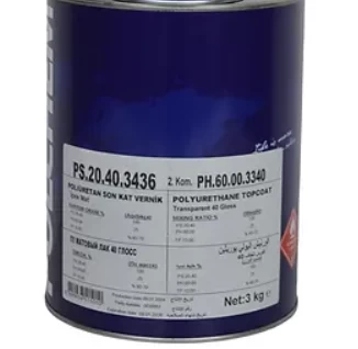 Polchem Ps20.40 Poliüretan İpekmat Vernik 3 Kg