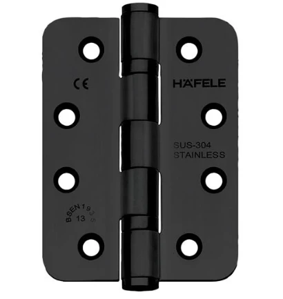 Hafele 926.98.053 Paslanmaz 10 Cm Oval Bilyali Menteşe Siyah