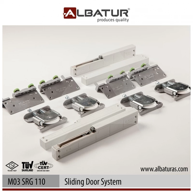 Albatur Srg 110 103-0110-1200 70 Kg Çift Yöne Frenli Sürme Kapak Sistemi