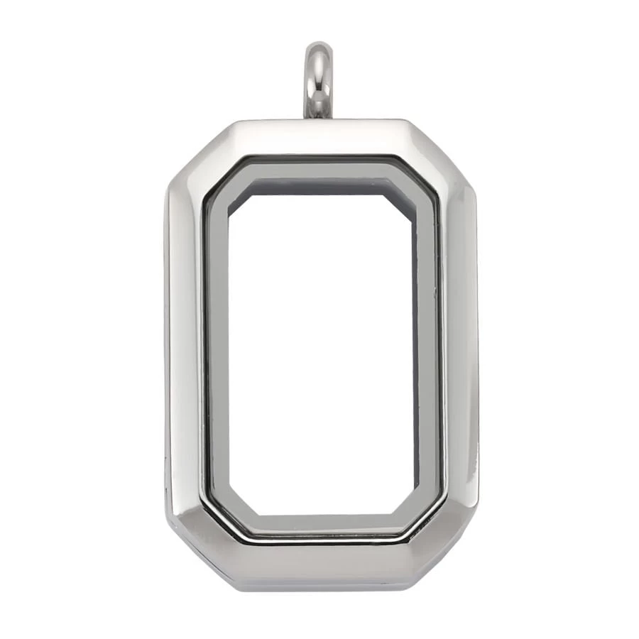 Swarovski Zirconia Logo Tag - Luzyo - Vintage - 33*23mm - Silver