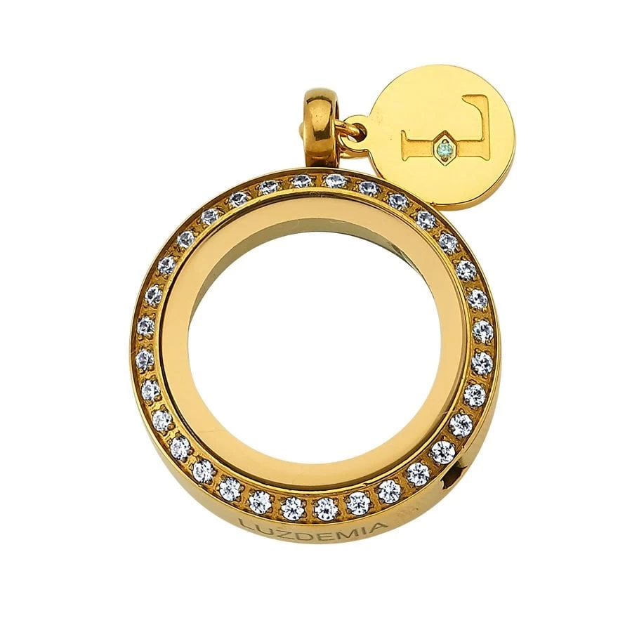 Swarovski Zirconia - Luzyo - Gold - 25 Mm