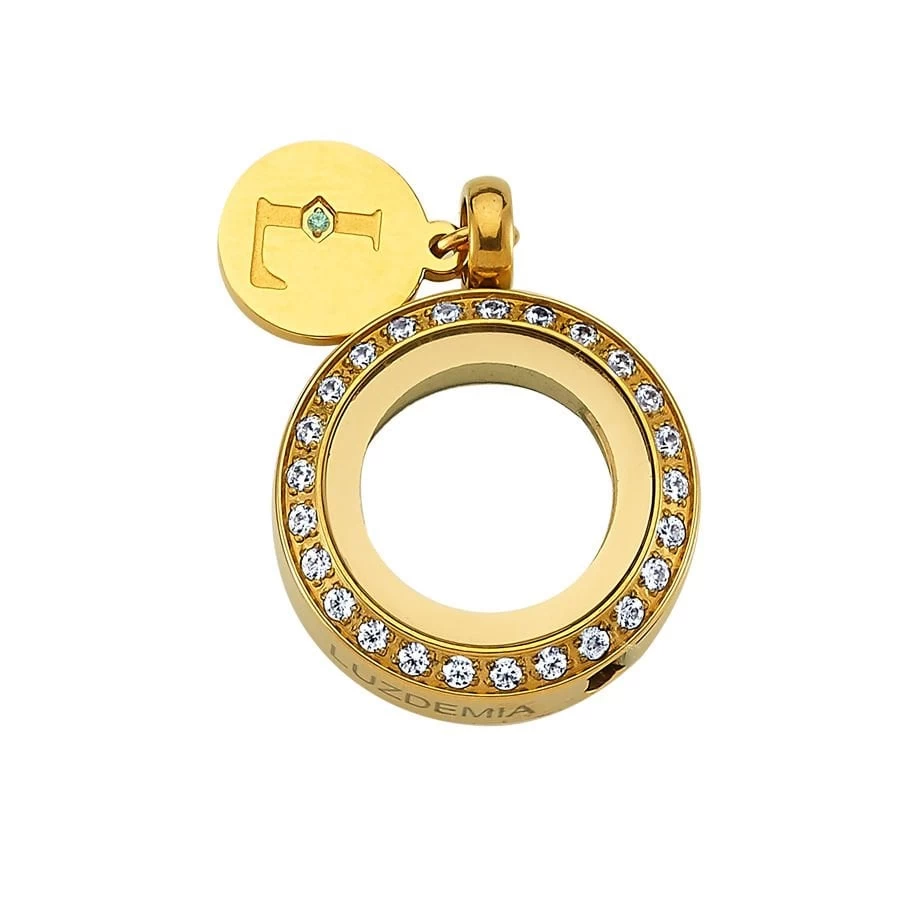 Swarovski Zirconia - Luzyo - Gold - 20 Mm