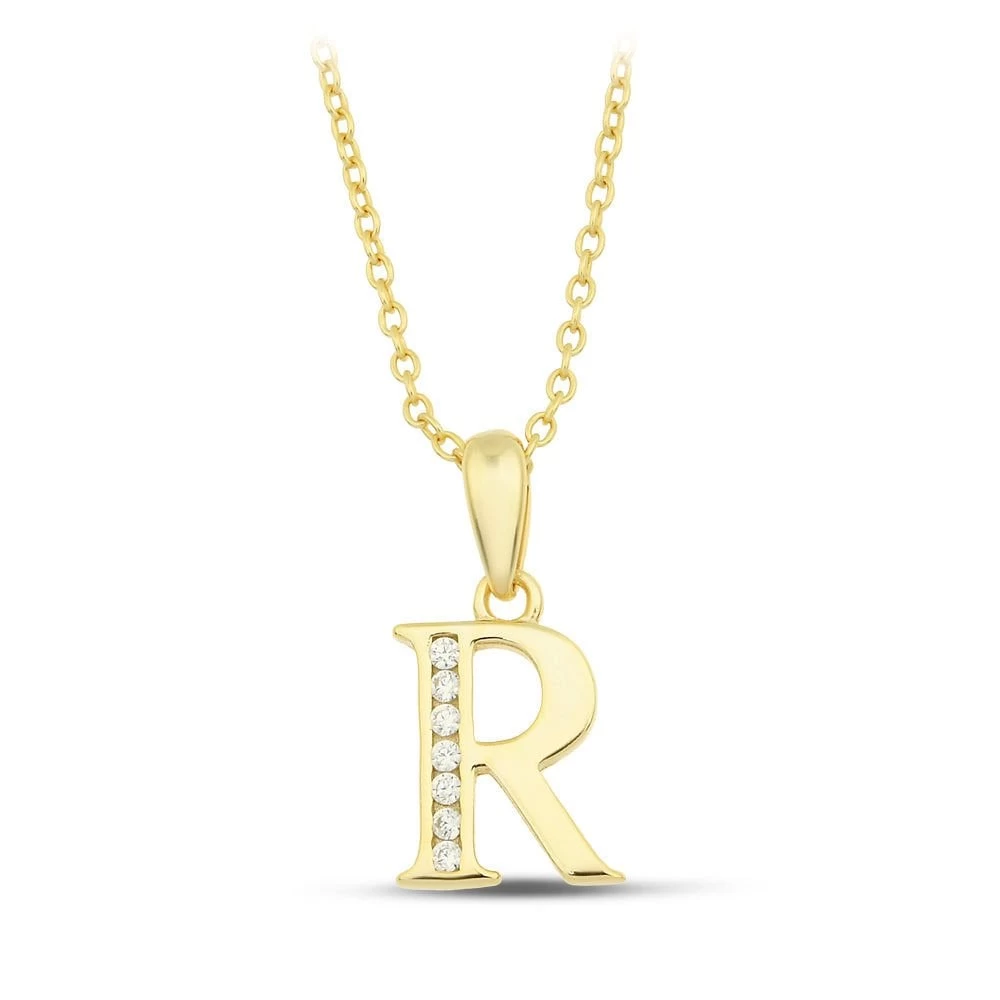 Initial Necklace - R - 925