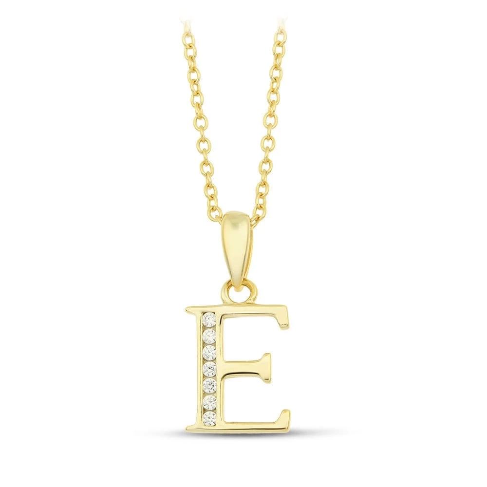 Initial Necklace - E - 925