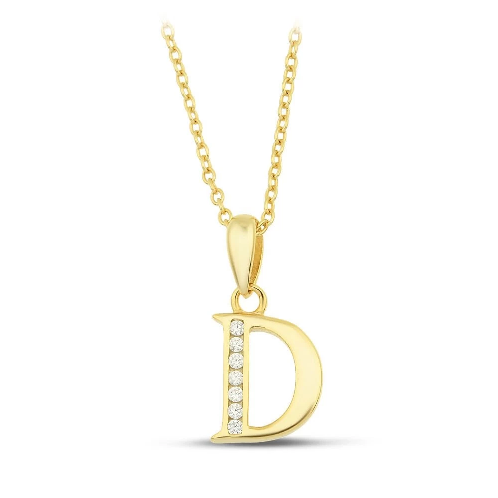 Initial Necklace - D - 925