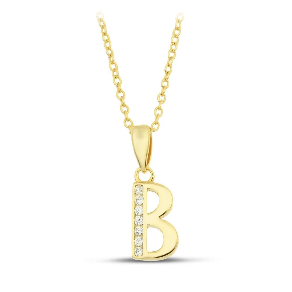 Initial Necklace - B - 925