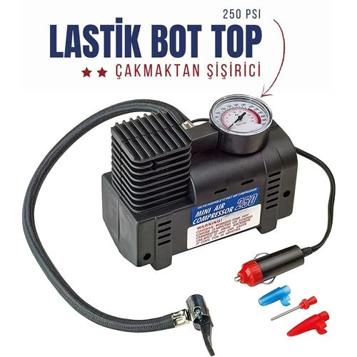 Modacar Oto Çakmağından Çalışan Lastik Şişirici Kompresör