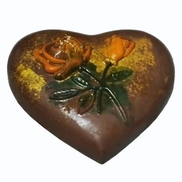 Dubai Çikolatası Güllü Kalp Heart Rose 115 Gr