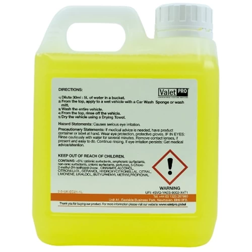 Valet Pro Advanced Poseidon - Cilalı Parlatıcı Şampuan 1 Lt