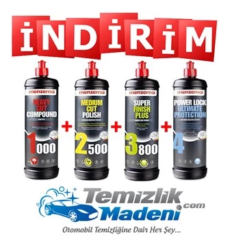 Menzerna 1000 - 2500 - 3800 - Power Lock Ultimate Setİ 1 Lt