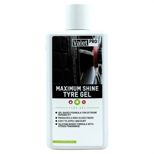 Valet Pro Maximum Shine Tyre Gel - Lastik Parlatıcı Jel 250 Ml