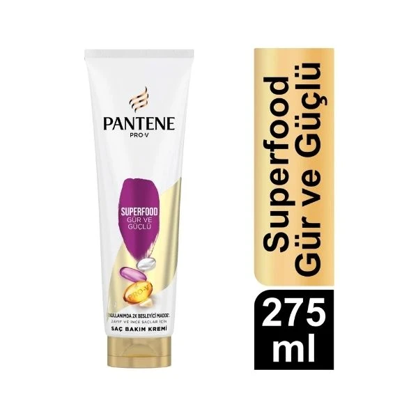 Pantene Superfood Gür Güçlü Saç Kremi 275 Ml