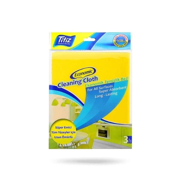 Titiz Ekonomik Temizlik Bezi 3'lü Tp 703