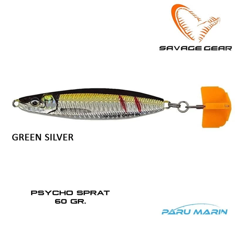 Savage Gear Psycho Sprat 60gr. Suni Yem Green Silver
