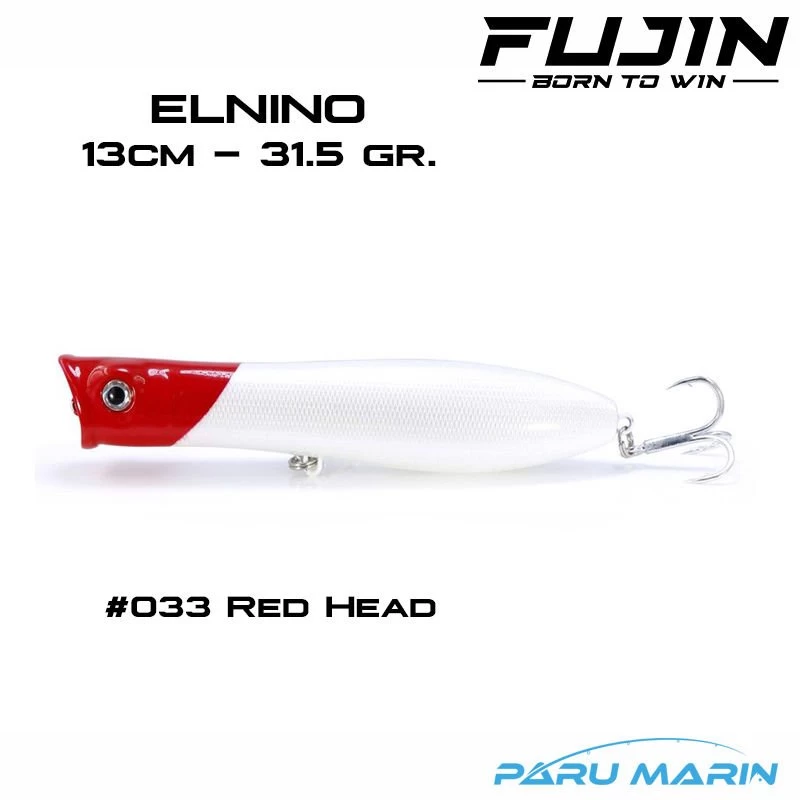 Fujin Elnino En-130sw 13cm 31.5gr. Maket Balık No:033 Red Head
