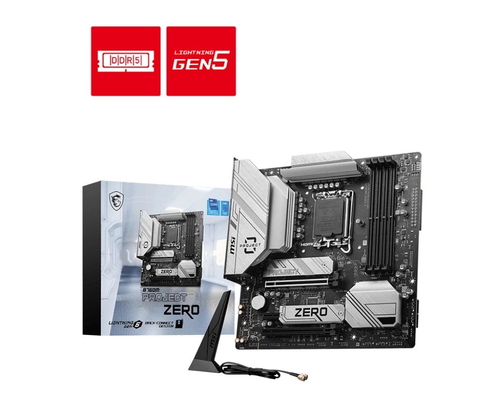 Msi B760m Project Zero 1700 Ddr5 7800mhz Matx