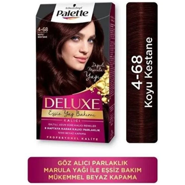 Palette Deluxe 4-68 Koyu Kestane Saç Boyası