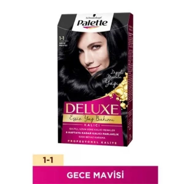 Palette Deluxe 1-1 Gece Mavisi Saç Boyası
