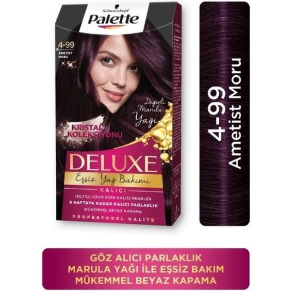 Palette Deluxe 4-99 Ametist Moru Saç Boyası