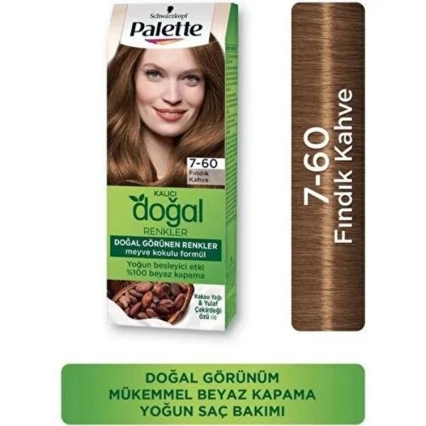 Palette Kalıcı Doğal Renkler 7-60 Fındık  Saç Boyası