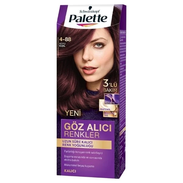 Palette Göz Alıcı Renkler 4-88 Koyu Kızıl Saç Boyası