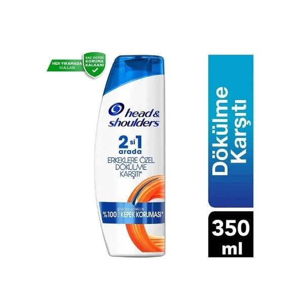 Head And Shoulders Erkeklere Özel 2'si 1 Arada Dökülme Karşıtı Kepeğe Karşı Etkili Şampuan 350 Ml