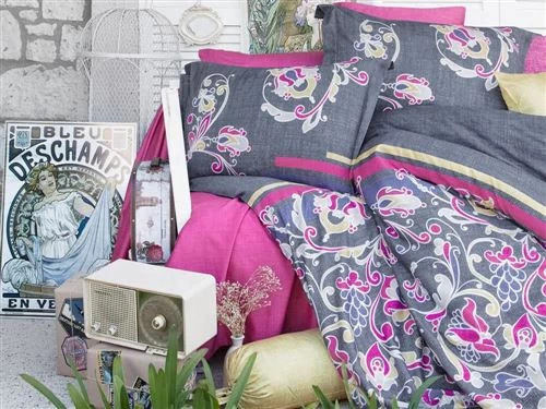 Clasy Ringa Saten V1 Çift Kişilik Nevresim Takımı