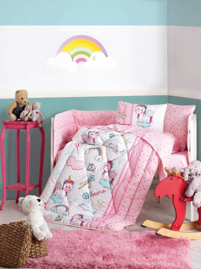 Cotton Box Bebek Uyku Seti Unicorn Pembe