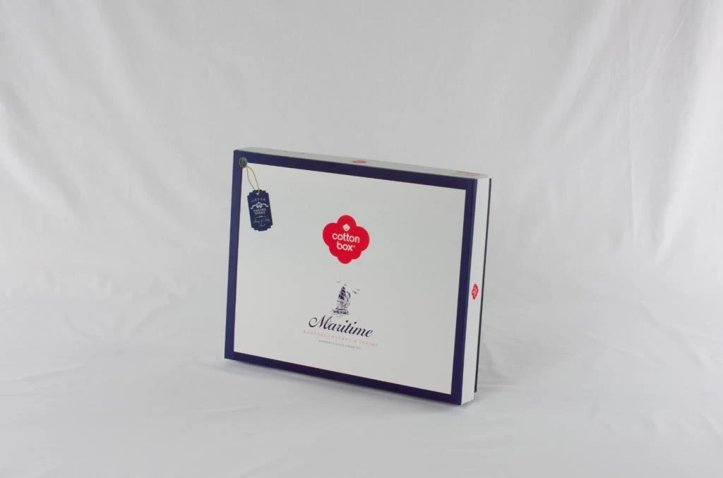 Cotton Box Maritime Nevresim Takımı Çift Kişilik Alesta Bordo
