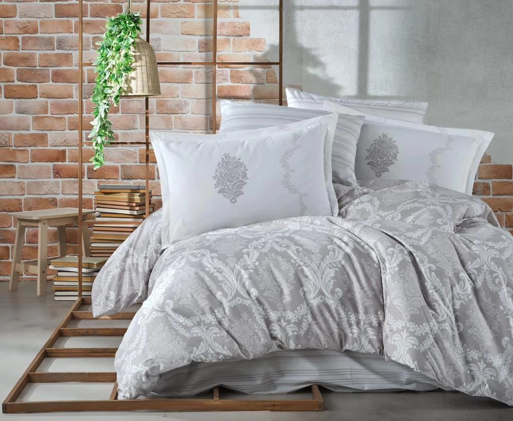 Clasy Ranforce Nevresim Takımı Çift Kişilik Fiorita V2 Lila