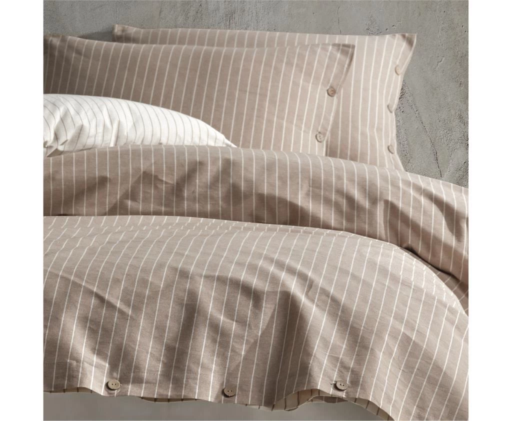 Clasy Butik Native Serisi Çift Kişilik Nevresim Takımı Norma V1 Kahve