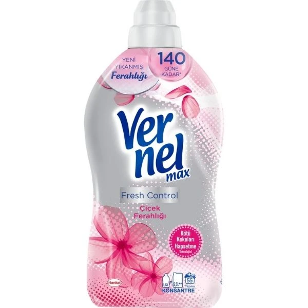 Vernel Max Konsantre Çiçek Ferahlığı Çamaşır Yumuşatıcısı 1320 Ml 55 Yıkama
