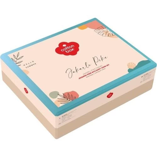 Cotton Box Çift Kişilik Jakarlı Pike Takımı Origin Cappucino