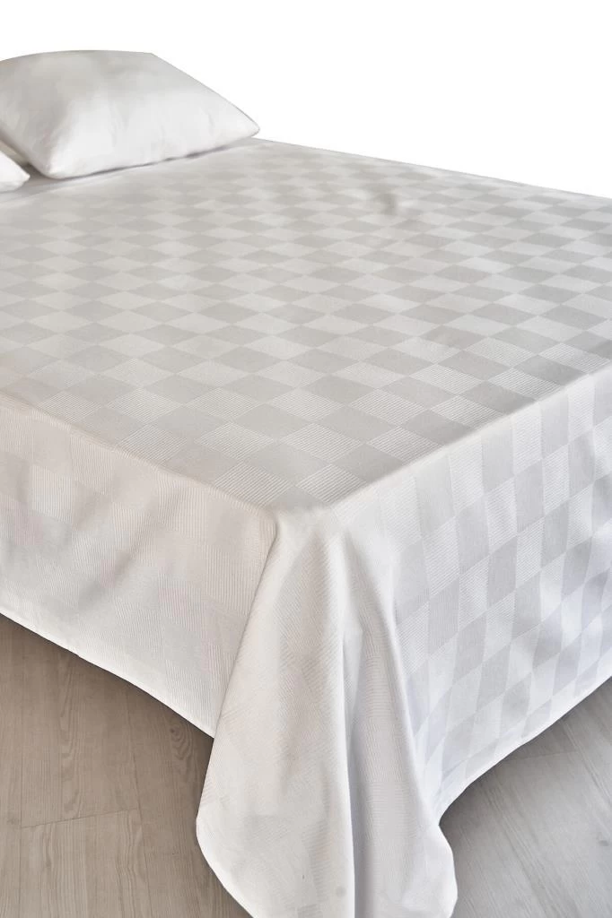 Nevresim Dünyası Tek Kişilik Pamuk Beyaz Tek Pike 160x240