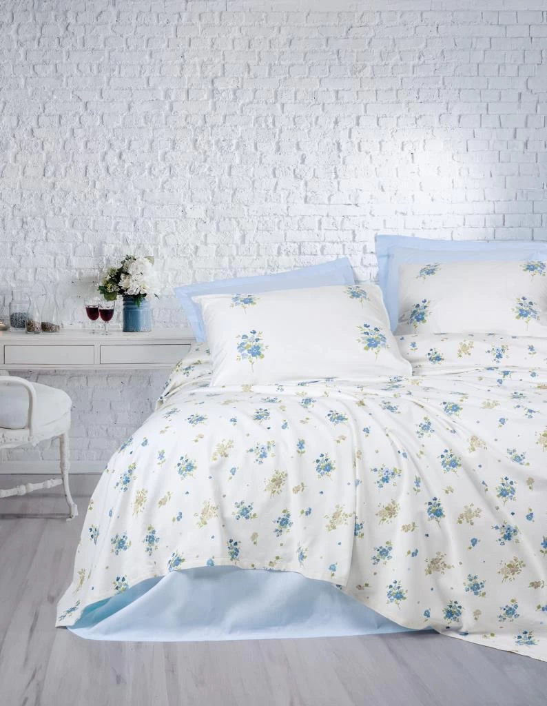 Cotton Box Çift Kişilik Pike Takımı Sweet Bellus Mavi