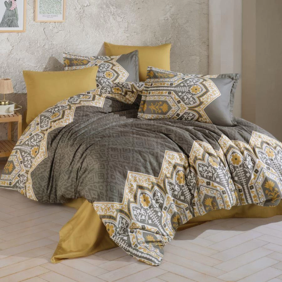 Clasy Saten Çift Kişilik Nevresim Takımı Adal Haki