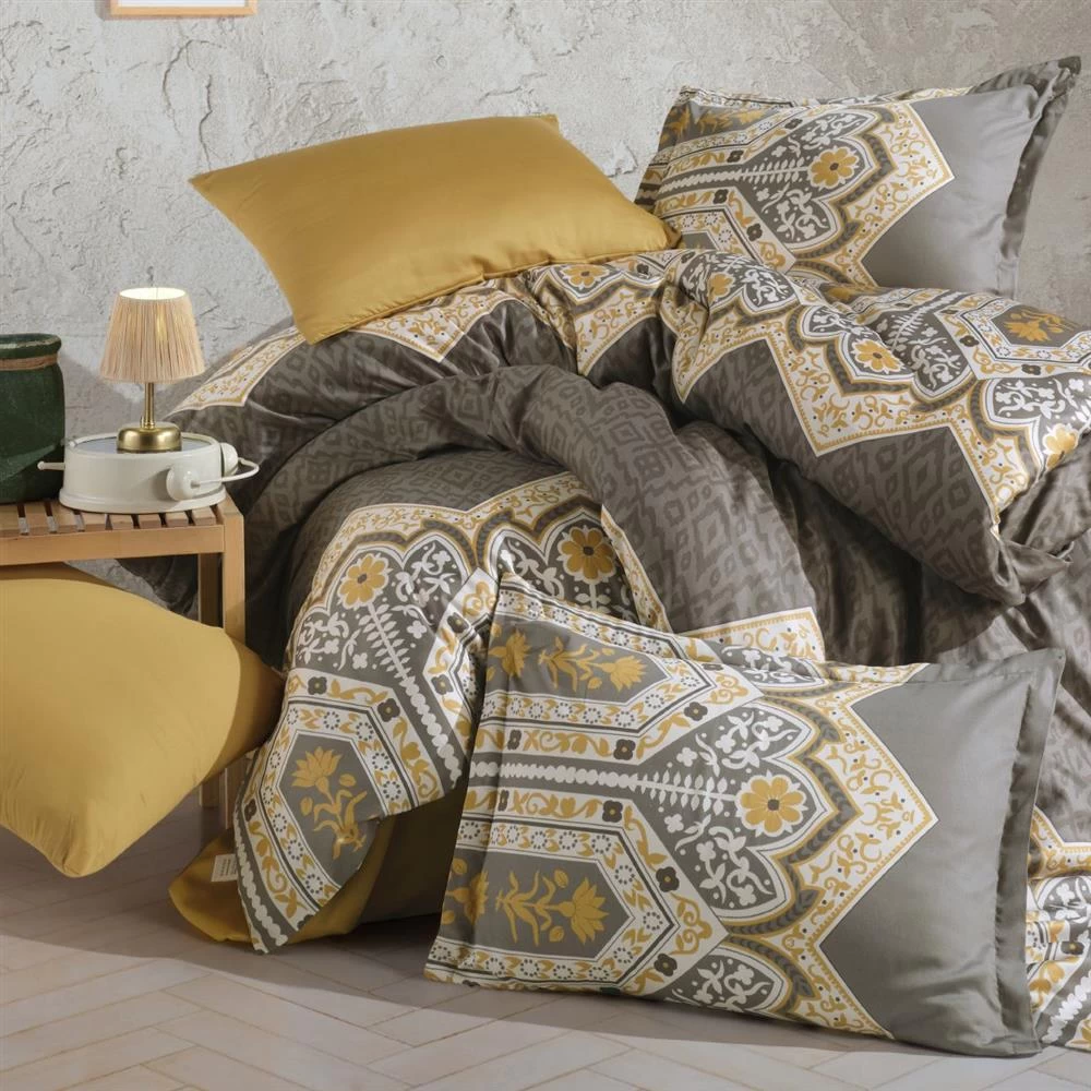 Clasy Saten Çift Kişilik Nevresim Takımı Adal Haki