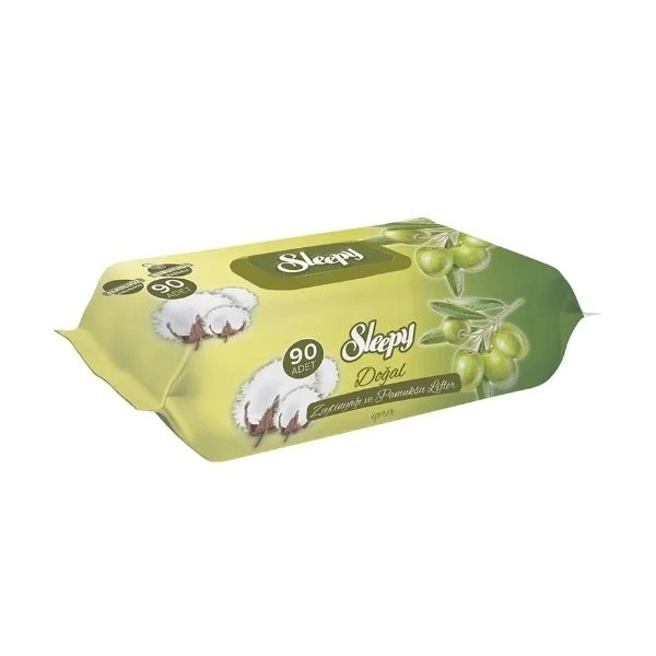 Sleepy Zeytinyağlı Bebek Islak Mendil 90'lı