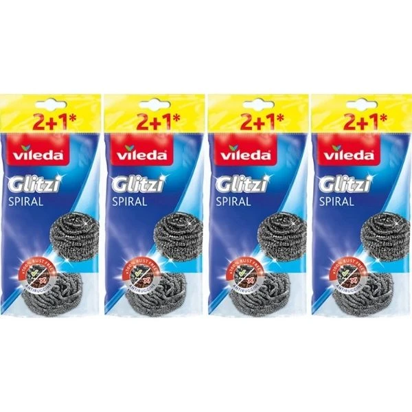 Vileda Glitzi Spiral Bulaşık Teli 3 Al 2 Öde