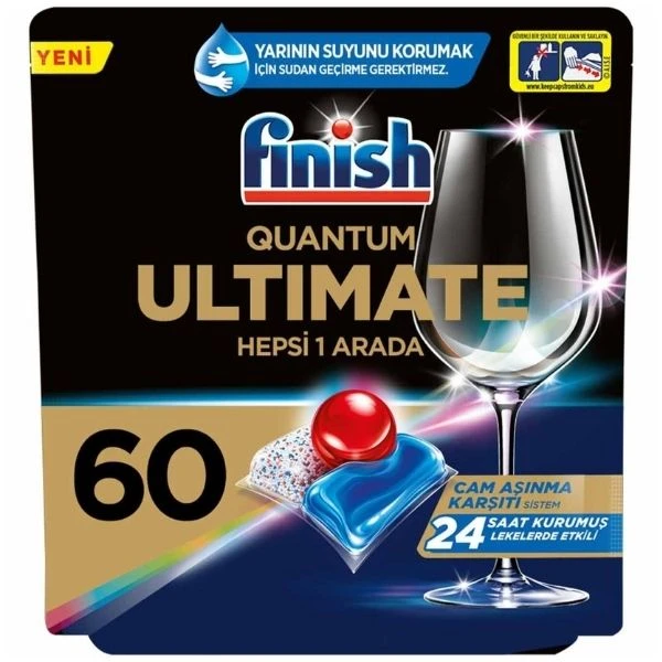 Finish Quantum Ultimate 60 Kapsül Bulaşık Makinesi Deterjanı