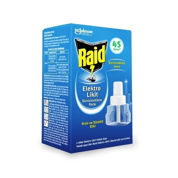 Raid Electro Likit Yedek 35 Ml 45 Gece