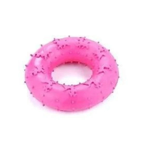 Lion Kauçuk Halka Köpek Oyuncağı Pembe 7 Cm