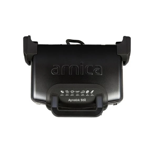 Arnica Ayvalık Stil Tost Makinesi Siyah Gh26262